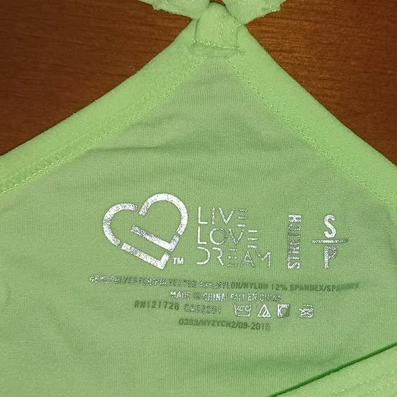 New Sport Bra Top Live Love Dream - Picture 4 of 4